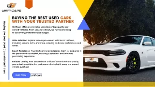 Unificars: Your Trusted Source for Pre-Owned Car Excellence