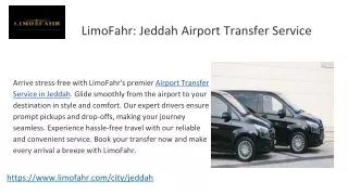 LimoFahr_ Jeddah Airport Transfer Service