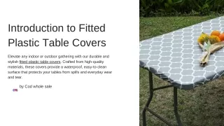 fitted plastic table covers