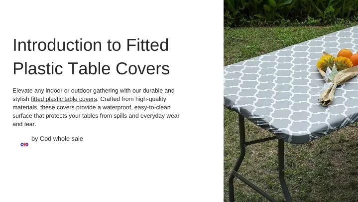 introduction to fitted plastic table covers