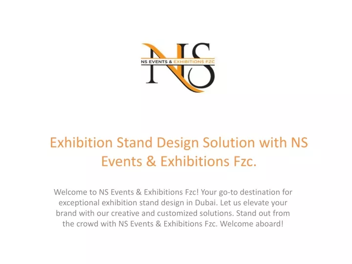 exhibition stand design solution with ns events exhibitions fzc