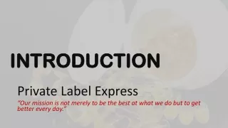 PRIVATE LABEL EXPRESS