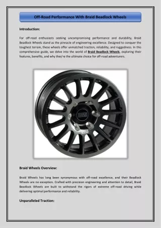 Off-Road Performance With Braid Beadlock Wheels (1)