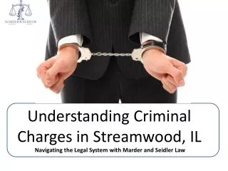 Get Expert Help in Understanding Criminal Charges in Streamwood | MarderSeidler