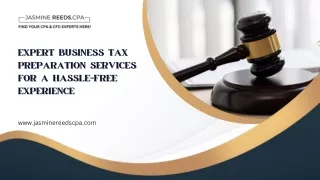 Expert Business Tax Preparation Services for a Hassle-Free Experience