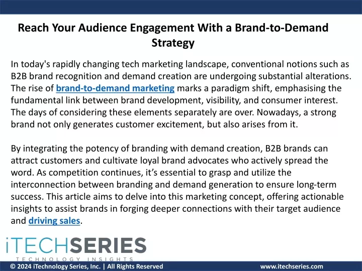 reach your audience engagement with a brand