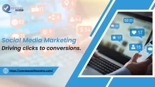Social media marketing driving clicks to conversions.