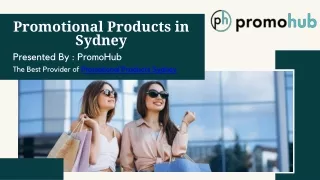 Get the Top Quality Promotional Products in Sydney from PromoHub