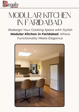 Modular Kitchen In Faridabad | Regalo Kitchens