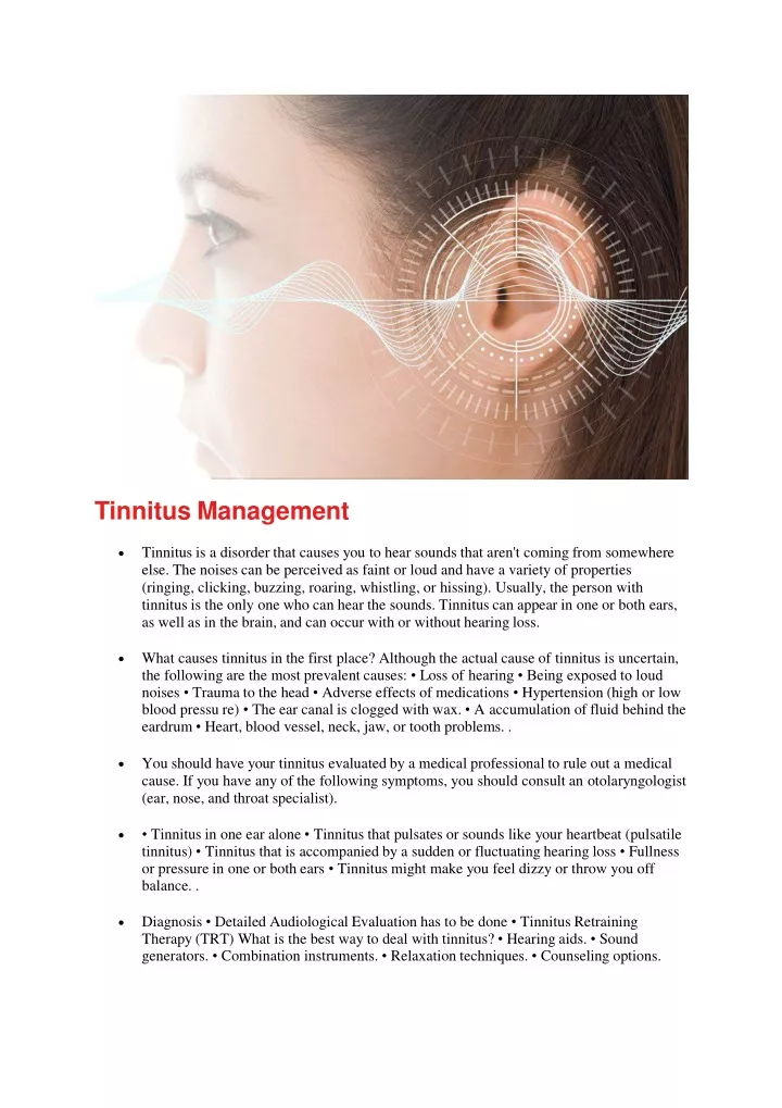 tinnitus management