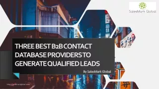 3 Best B2B Contact Database to Generate Qualified Leads