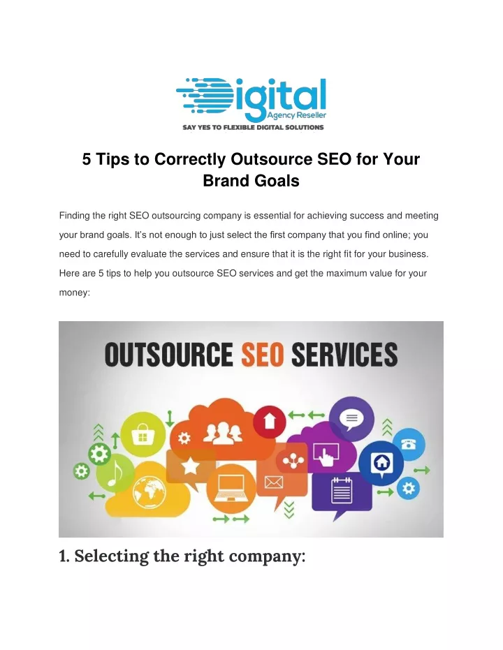 5 tips to correctly outsource seo for your brand