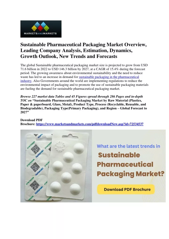 sustainable pharmaceutical packaging market
