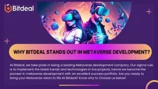 Why Bitdeal Stands Out In Metaverse Development?