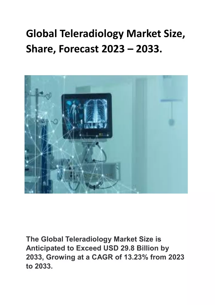 global teleradiology market size share forecast