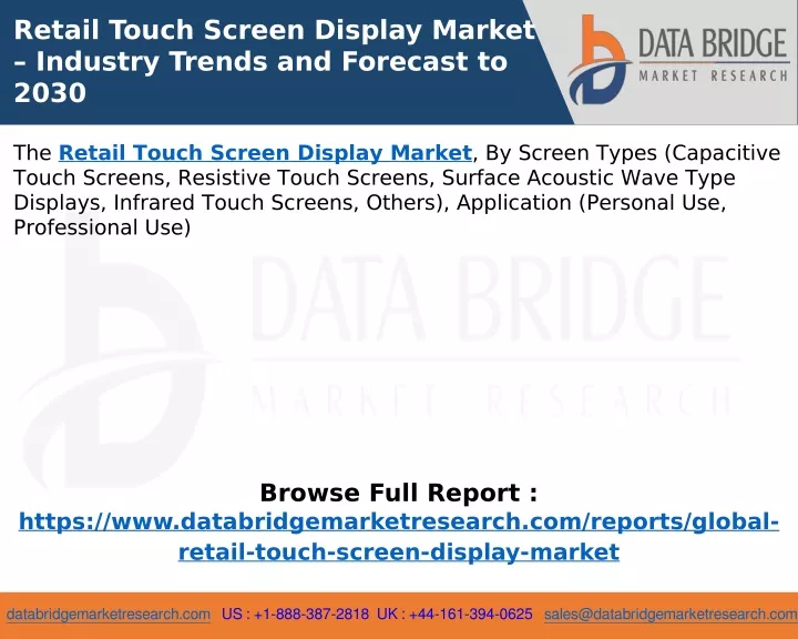 retail touch screen display market industry