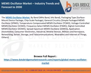 mems oscillator market industry trends