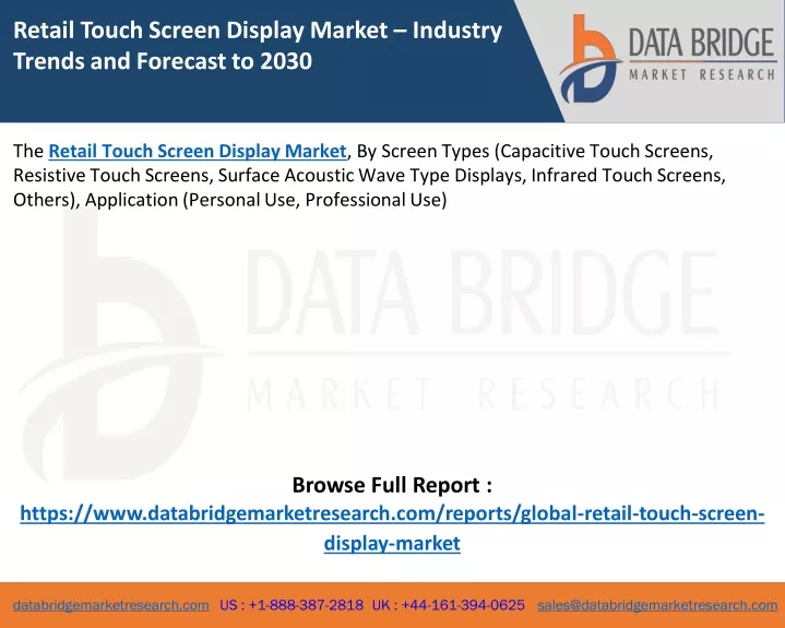 retail touch screen display market industry