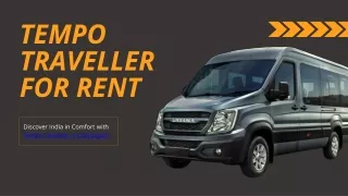 Discover India in Comfort with Tempo Traveller in Chandigarh