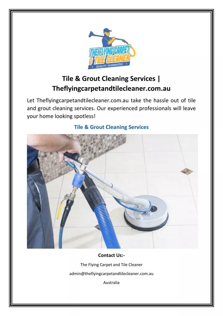 tile grout cleaning services