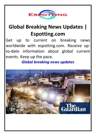 Global Breaking News Updates Espotting.com