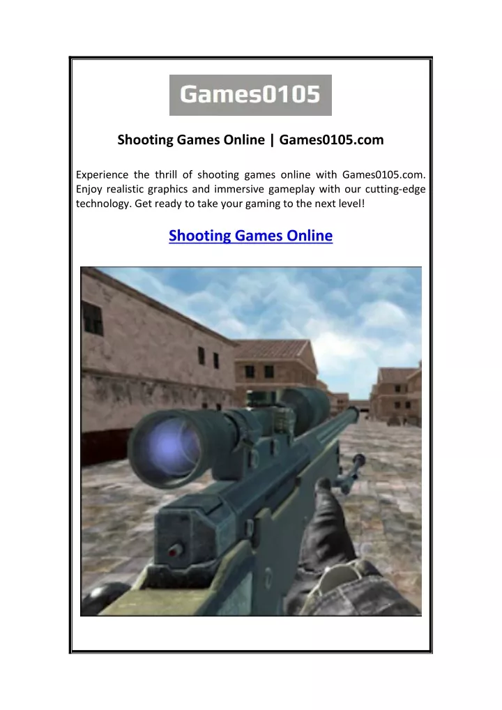 shooting games online games0105 com