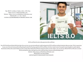 Buy Genuine IELTS Certificate online