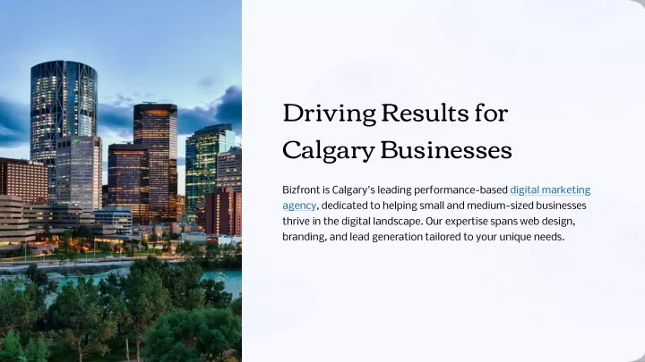 driving results for calgary businesses