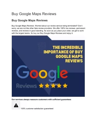 buy google maps reviews