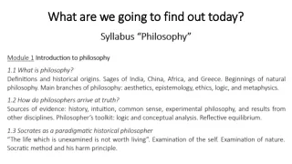 1 - Introduction to philosophy