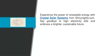Crystal Solar Systems  Shinynighty.com