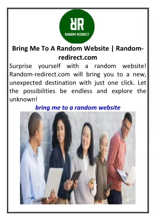 Bring Me To A Random Website Random-redirect.com