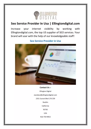 seo service provider in usa ellingtondigital com