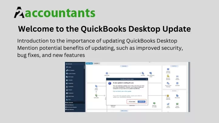 welcome to the quickbooks desktop update