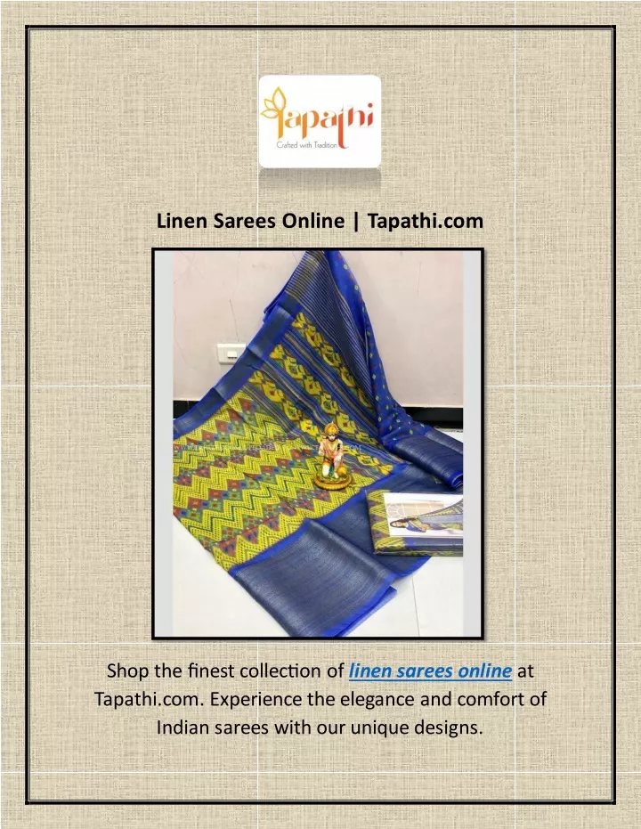 linen sarees online tapathi com