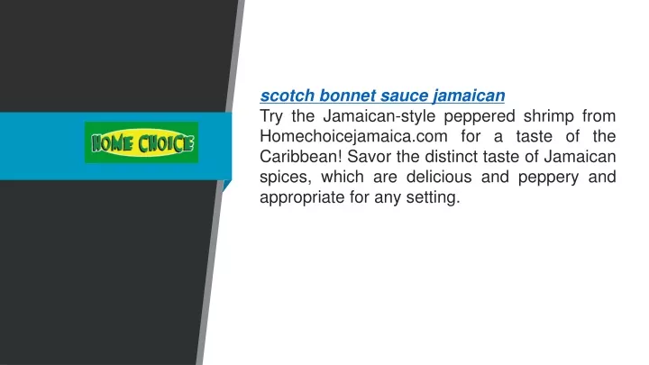scotch bonnet sauce jamaican try the jamaican
