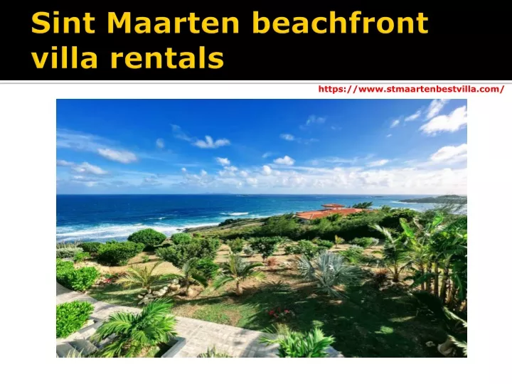 sint maarten beachfront villa rentals