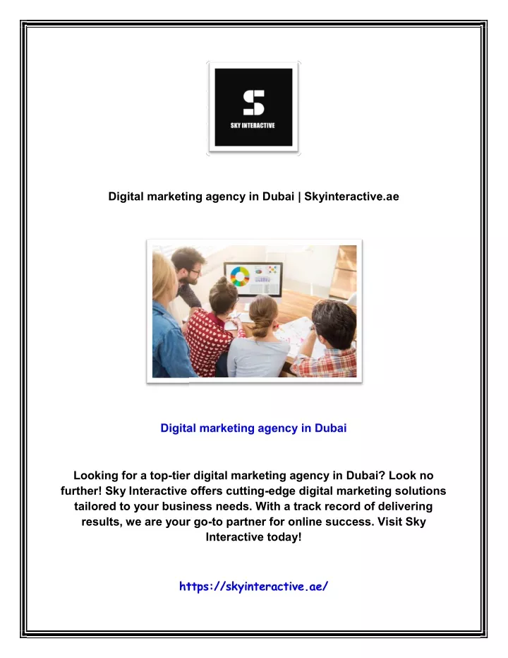 digital marketing agency in dubai skyinteractive