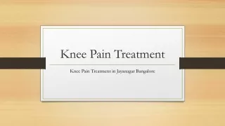 Knee Pain Treatment in Jayanagar Bangalore