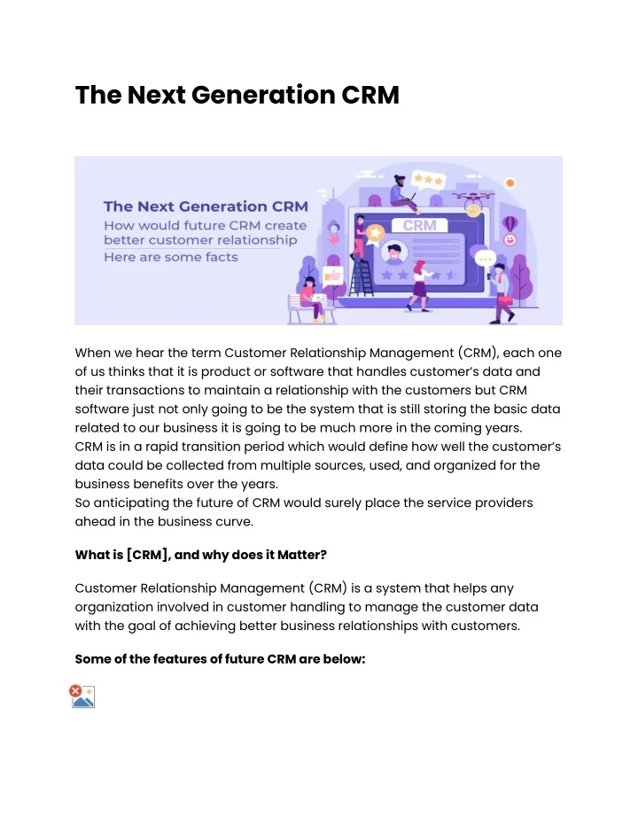the next generation crm