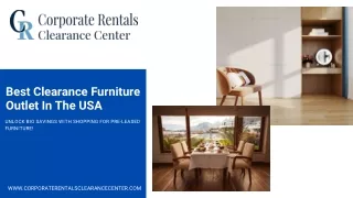 Best Clearance Furniture Outlet In The USA | Corporate Rentals Clearance Center