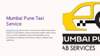 Mumbai Pune Taxi Service With 7mcar.com