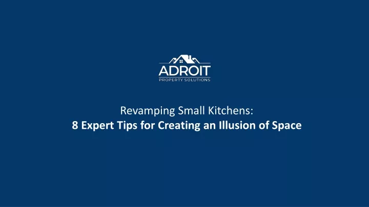 revamping small kitchens 8 expert tips