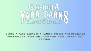 Find Your Perfect Outdoor Solution: Yard Sheds, Barns, Portable Garages, and Mor