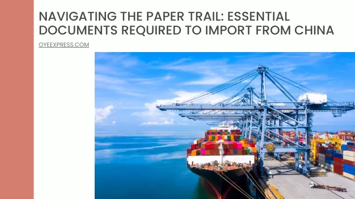 navigating the paper trail essential documents