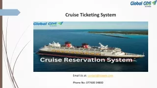 Cruise Ticketing System