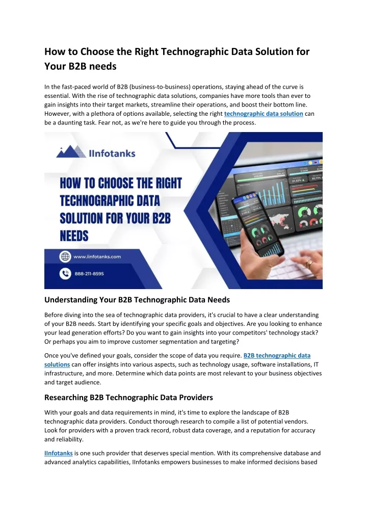 how to choose the right technographic data