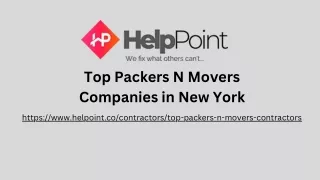 Packers N Movers Companies New York