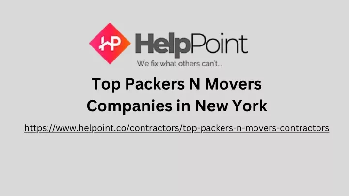 top packers n movers companies in new york