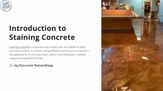 How to stain concrete